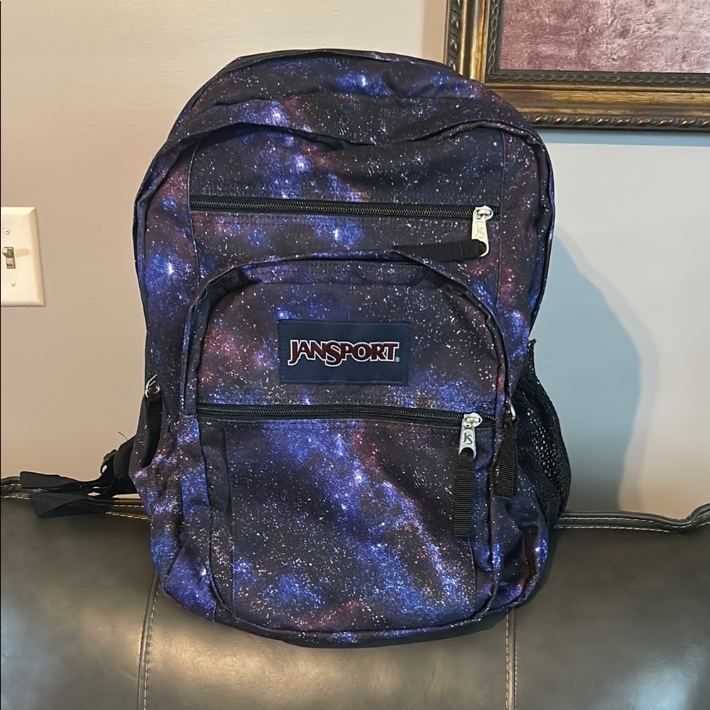 JanSport Backpack Big Student Galaxy Night Sky EUC